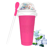 Honbuty Slushie Cup pink-lid for on-the-go refreshing slushies