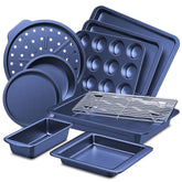 HONGBAKE bakeware set with wide grips for easy handling during everyday baking.