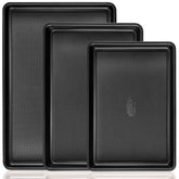 HONGBAKE diamond texture base cookie sheet for consistent baking and easy release