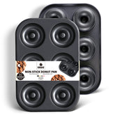 HONGBAKE donut pan with deep-hole 6-cavity duo for even donuts