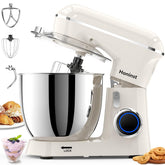 Honinst stand mixer front view with 6.5qt bowl, ideal for large dough batches.