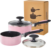 HooJay 1qt nonstick saucepan for easy, quick cooking.