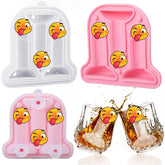 Hoolerry ice cube molds with pink lid shaping playful ice for cocktails and drinks