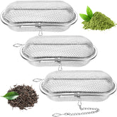 Hoolerry tea-ball infuser in oval shape for precise loose-leaf brewing.