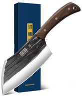HOSHANHO 6-inch cleaver knife front view showing compact kitchen versatility for prep.