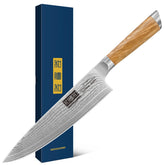 HOSHANHO Damascus 8-inch blade for precise slicing of produce and meat
