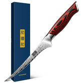 HOSHANHO fillet knife 7 inch damascus blade for precise filleting.
