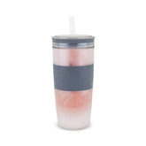 Host freezable tumbler with gel layer for frosty drinks on the go.