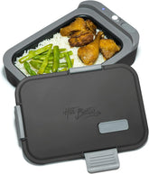Hot Bento self-heated lunch box front view, compact for on-the-go office and travel meals.