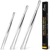 HOTEC kitchen tweezers 6.3-inch with non-slip grip for precise plating.