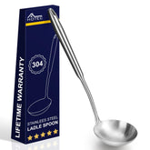 HOTEC soup ladle with a deep bowl for generous servings.