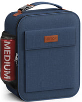 HOTOR lunch bag front pocket keeps utensils and snacks organized on the go.