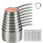 Hotsyang 1-cup 240ml measuring cup in durable stainless steel for precise kitchen measuring