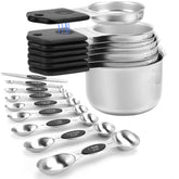 HOUJIP magnetic measuring cups 16-piece set, nest for compact storage and easy access.