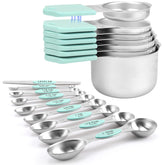 HOUJIP magnetic measuring set full view for precise dry and liquid ingredients.
