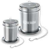House Again tea infuser with large mesh for fuller leaf extraction and cleaner cups.