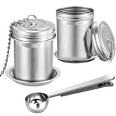 House Again tea infuser with micron mesh traps tiny particles for a clean brew
