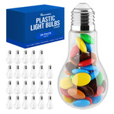 Houseables clear plastic lightbulb fillable 100ml ideal for candies and party favors
