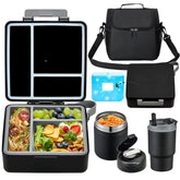 Howeemo kids bento box with three compartments, ideal for school lunches