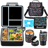 Howeemo bento lunch box set with organized compartments for kid-friendly meals.