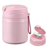 Howeemo 17oz wide-mouth pink soup thermo keeps meals hot or cold for school