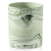 Howise marble-green utensil holder on countertop keeps utensils within reach.