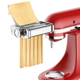 HOZODO 3-in-1 pasta attachment for KitchenAid roller for even sheets.