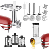 HOZODO meat grinder attachments for KitchenAid show versatile grinding options and ease of use