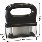 HRZLITAY tenderizer with ergonomic handle for comfortable, precise use