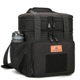 HSHRISH expandable lunch bag top compartment adds 4L for extra meals.
