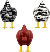 Huaerle chicken butt magnets—creative-chick visuals for fridge decor and note-holding.