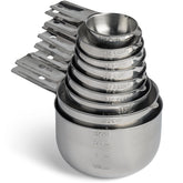 Hudson Essentials stainless steel measuring cups set, rust-resistant and durable for everyday baking.