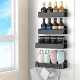 HuggieGems four-pack magnetic spice rack side-mount keeps spices within easy reach.