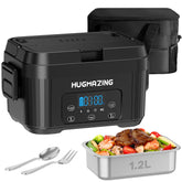 Hugmazing cordless lunch box 1.2L container ready for on-the-go warm meals.