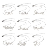 Huiflyer Scotch label necklace for quick bottle identification at home bars.