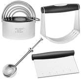 HULISEN stainless steel biscuit cutter set displayed in a gift box