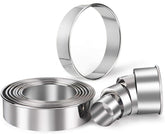 HULISEN stainless steel round cookie cutters show durable design for lasting shape.