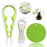 HUMANFUN jar opener for weak hands showing easy leverage for stubborn lids