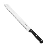 Humbee 10-inch serrated bread knife with wave edge slices crusty loaves with precision.