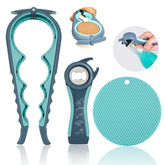 HUMANFUN jar-opener with long handles eases grip for arthritis and weak hands