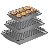 Hunnycook baking sheets with rack set for versatile baking and roasting.