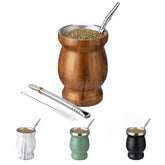 Husfunov 8oz insulated Yerba Mate Cup keeps drinks warm longer.