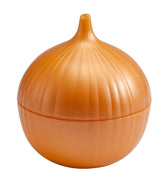Hutzler Classic Onion Saver with yellow twist-lock lid keeps onions fresh longer