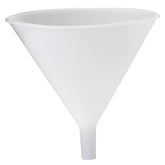 Hutzler 64 oz plastic funnel for smooth liquid transfer and easy pouring.