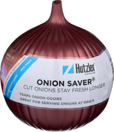 Hutzler Red Onion Saver front view keeps cut onions fresh with airtight seal