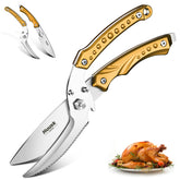 Huusk heavy-duty detachable meat scissors for chicken with two-in-one versatility