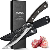 Huusk Viking boning knife 6 inch delivers precise bone trimming for meats.