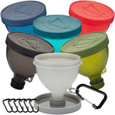 Hydra Cup ProStand with stand and six funnels for hands-free filling.