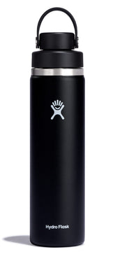 Hydro Flask 24oz wide-mouth bottle with chug lid for controlled sipping on the go.