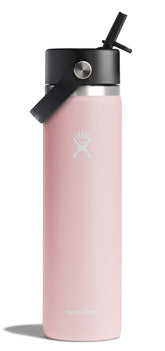 Hydro Flask 24 oz wide mouth with Flex Straw Cap in Trillium, easy to fill and sip